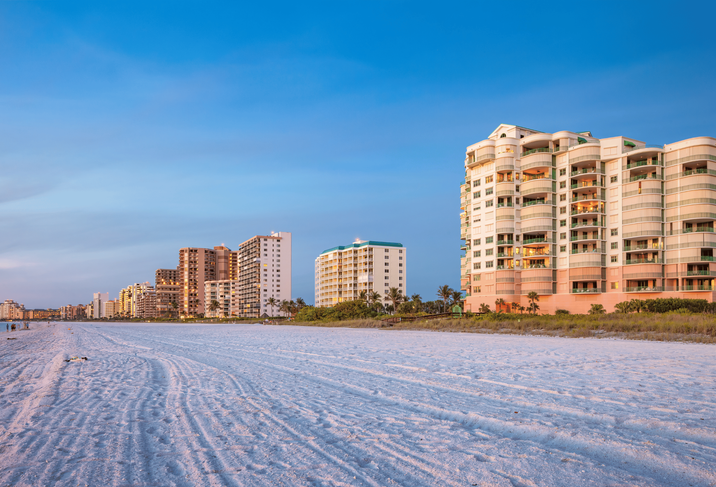 Het strand van Marco Island