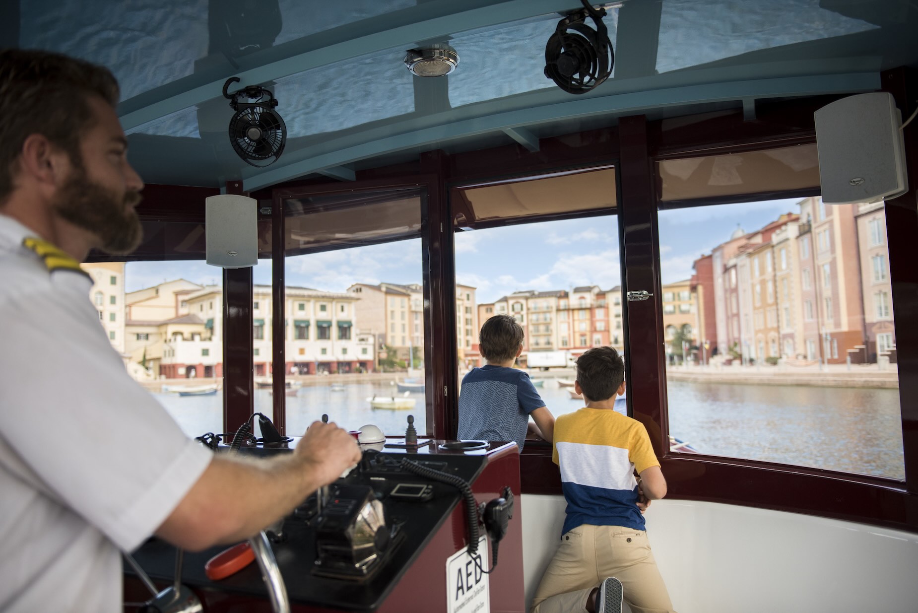 Portofino bay water cab from the parks to the hotel, included transportation during your theme park vacation