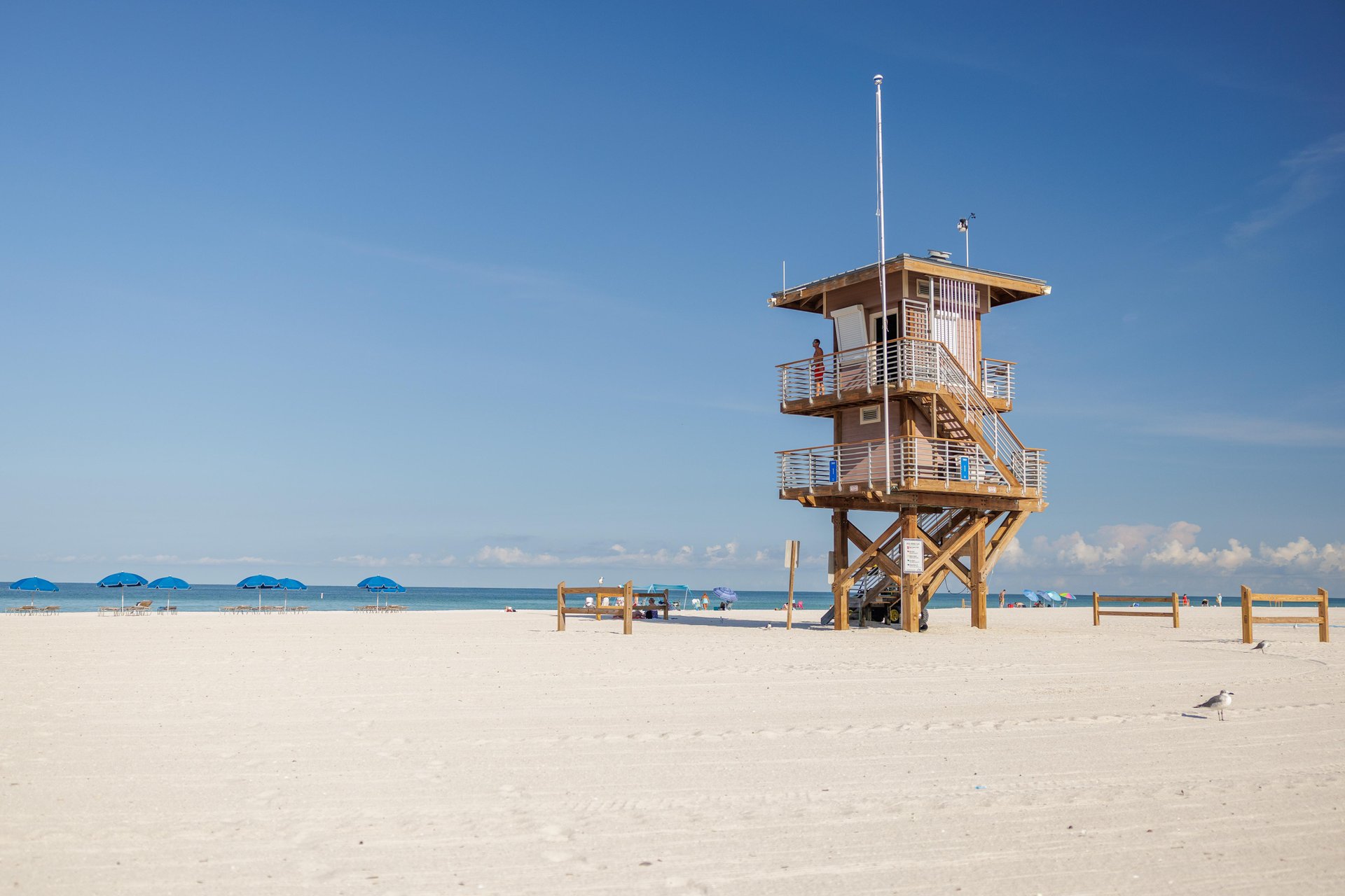Manatee Beach, Florida strandvakantie met uitzicht op zee