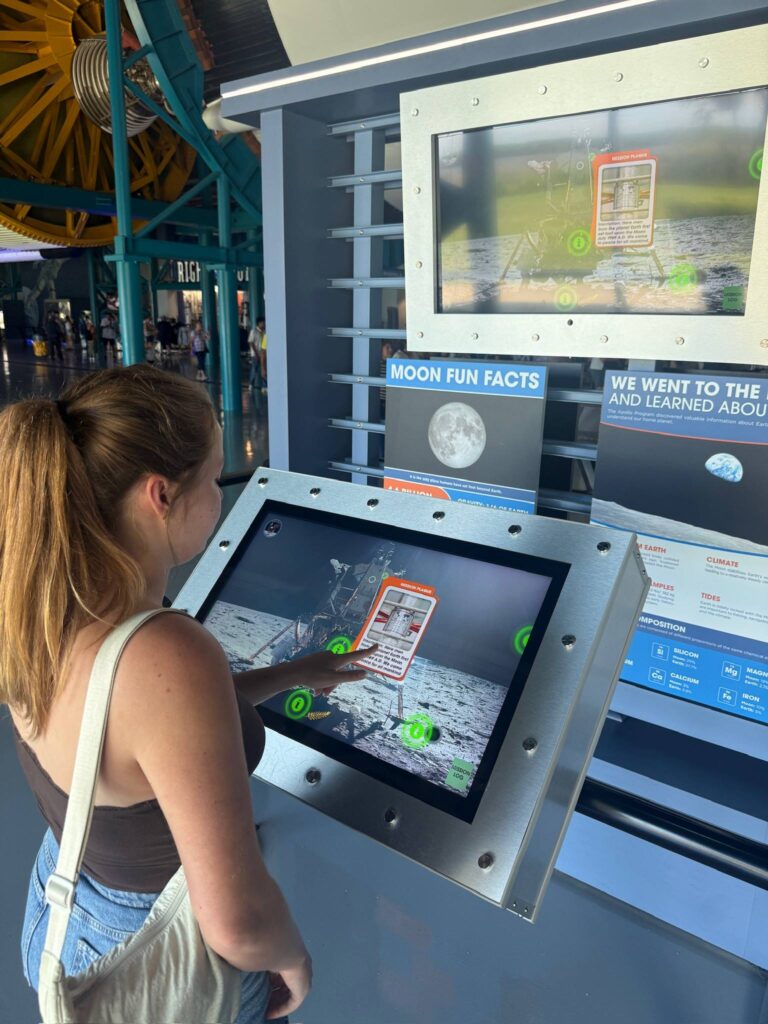 interactive game at the Kennedy Space Center in Florida